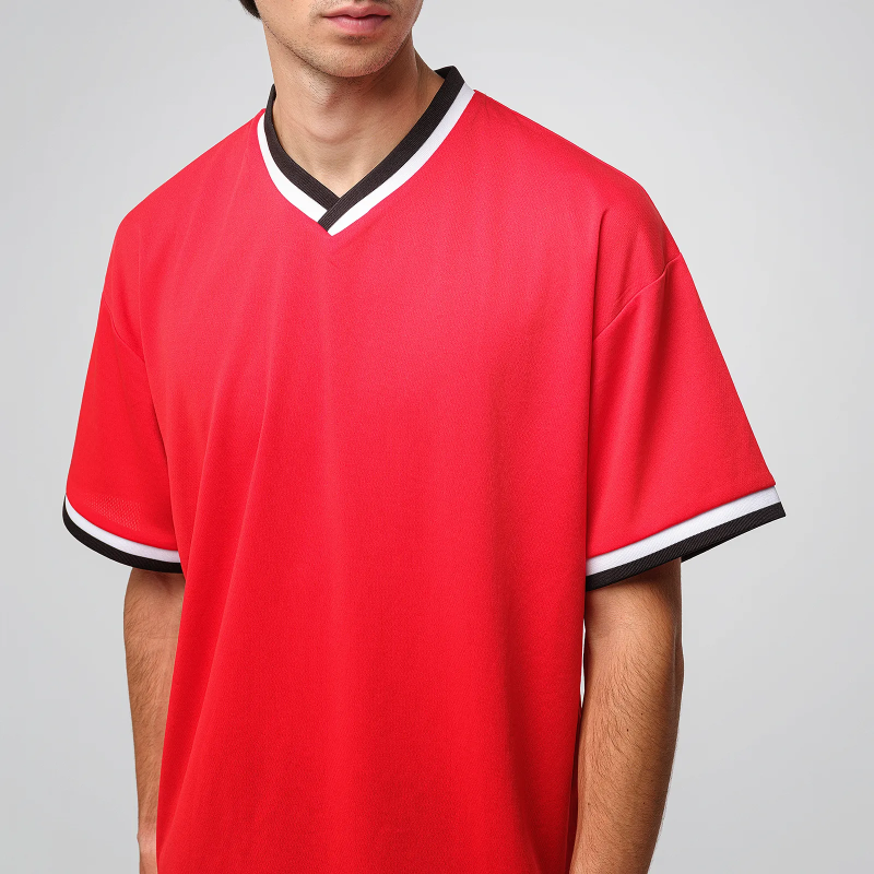T-Shirt Air Rib Col V 5927-01 - UNITED ATHLE