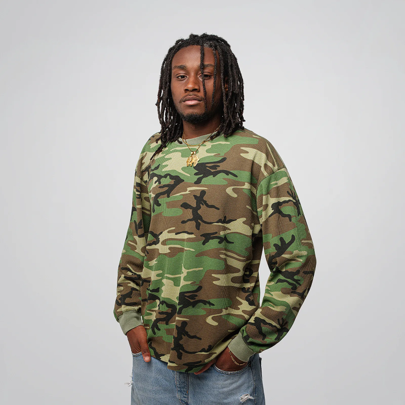 Thermal Waffle L/S 7,0 oz - COTTON COLLECTIVE