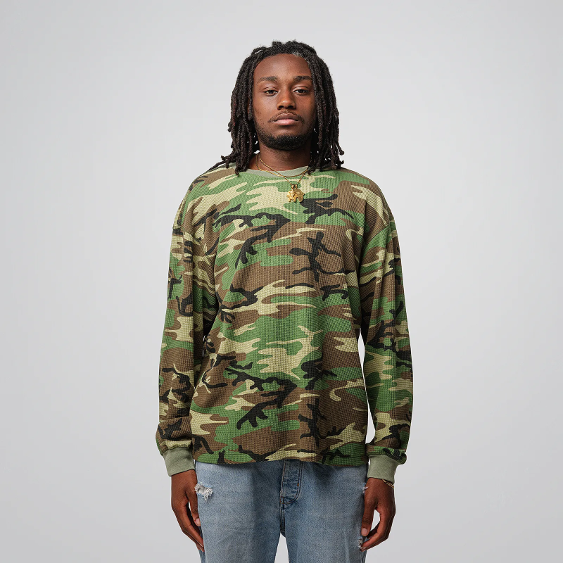 Thermal Waffle L/S 7,0 oz - COTTON COLLECTIVE