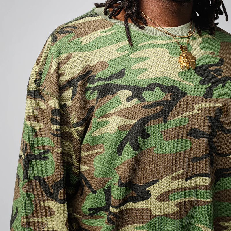 Thermal Waffle L/S 7,0 oz - COTTON COLLECTIVE