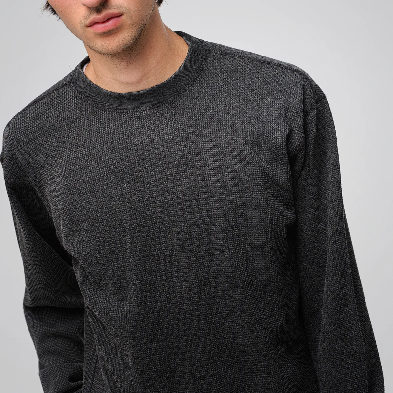 Thermal Waffle L/S 7,0 oz - COTTON COLLECTIVE