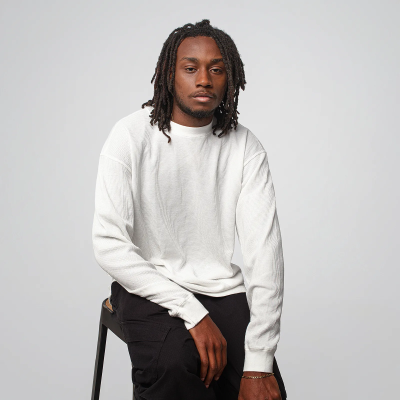 Thermal Waffle L/S 7,0 oz - COTTON COLLECTIVE