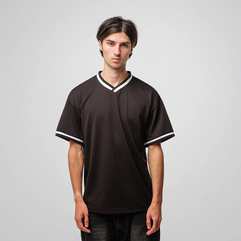 T-Shirt Air Rib Col V 5927-01 - UNITED ATHLE