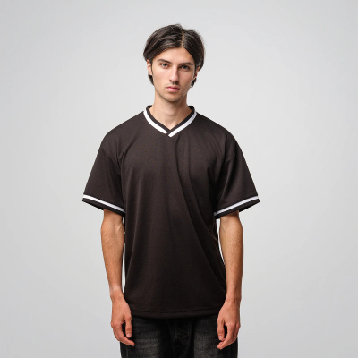 T-Shirt Air Rib Col V 5927-01 - UNITED ATHLE