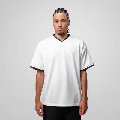 T-Shirt Air Rib Col V 5927-01 - UNITED ATHLE