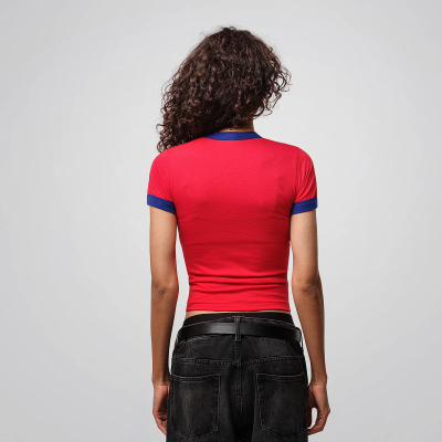 T-shirt Ringer Femme Poly Coton - LA APPAREL