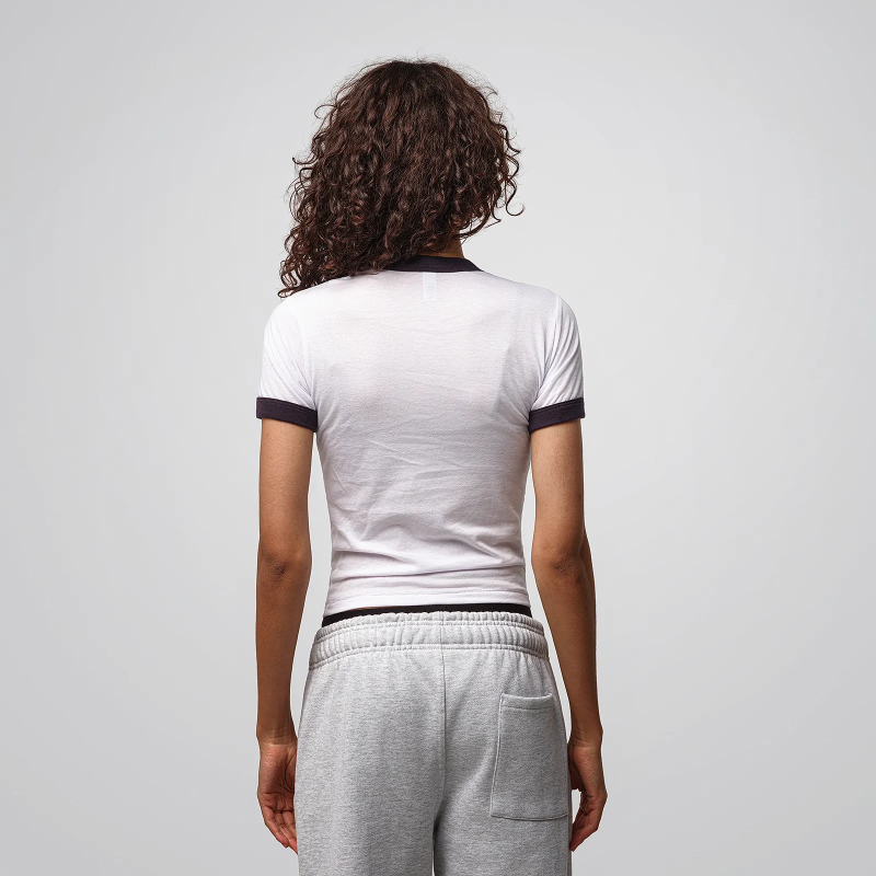 T-shirt Ringer Femme Poly Coton - LA APPAREL