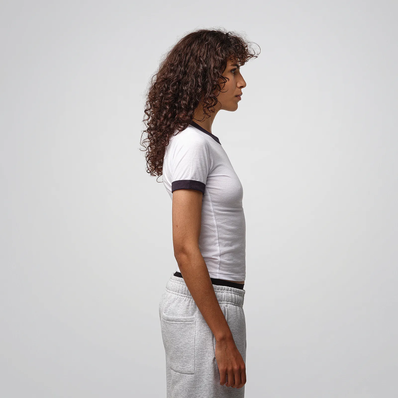 T-shirt Ringer Femme Poly Coton - LA APPAREL