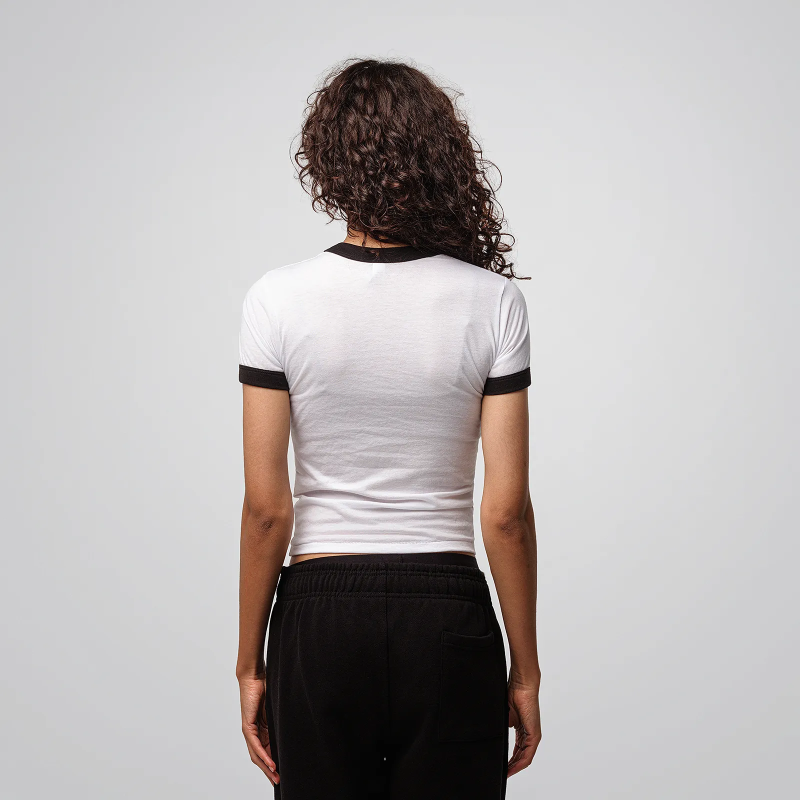 T-shirt Ringer Femme Poly Coton - LA APPAREL