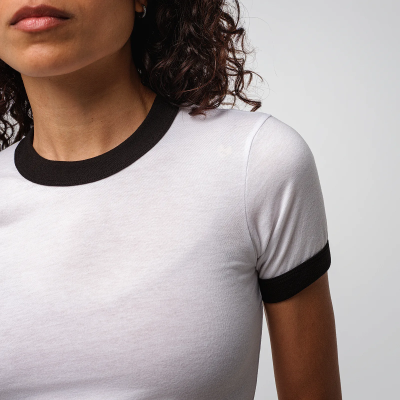 T-shirt Ringer Femme Poly Coton - LA APPAREL