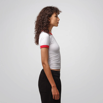 T-shirt Ringer Femme Poly Coton - LA APPAREL
